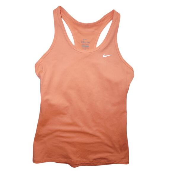 Nike Dri-FIT Racerback Tank Top – Women's Medium, Coral Orange - Picture 1 of 6